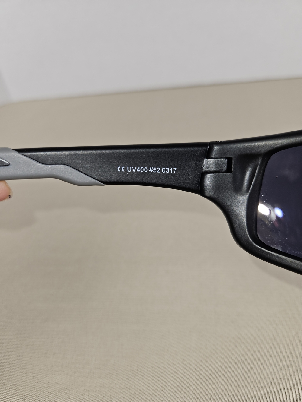 nOir Men's Black Sunglasses with Gray Accents - Picture 6 of 8